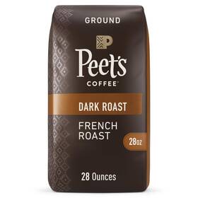 Peets Coffee 785357027947 Dark Roast Ground - French 28 Ounce Bag