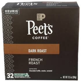 Peets Coffee & Tea 0785357024748 And K Cup French Roast 13.5 Ounce