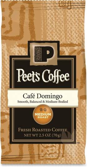 Peets Coffee & Tea 313107644689 Portion Packs Cafe Domingo Blend 2.5 Oz Frack Pack 18/box