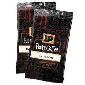 Peets Coffee & Tea 445021874804 2.5 Oz. Portion Packs House Blend Frack Pack Grounds 18/box