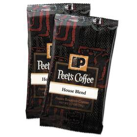 Pcehoup25 Peets Coffee & Tea And Portion Packs House Blend 2.5 Oz Frack Pack 18/box