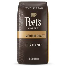 W-549004816 Peets Coffee Big Bang Premium Medium Roast Whole Bean Arabica 10.5 Oz