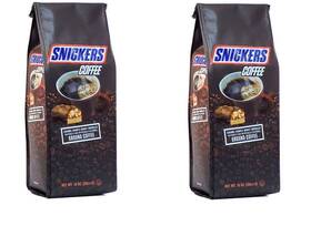 Pops Trading Company Since 1998 850045244910 Chocolate Caramel Peanut Nougat Candy Bar Flavored Ground Coffee 2-10 Ounce B