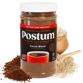 Postum 445046974909 Cocoa Blend Flavor Coffee Substitute Caffeine Free Delight With Roasted W