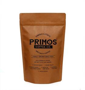 Primos Coffee Co. 445043469439 French Press Specialty Coarse Ground Medium Roast 12