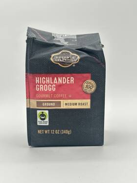 Ft26 Private Selection 011110032294 Highlander Grogg Medium Roast Ground Coffee 12 Oz Bb June