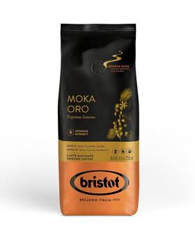 Procaffe S.p.a 445045429400 Bristot Moka Oro Ground Coffee Italian Espresso Medium Roast