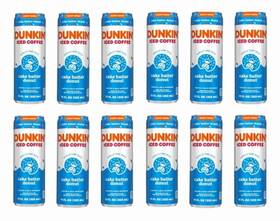 Proline Sports Nutrition 049000550818 Dunkinft Iced Coffee Cans 11 Fl Oz 12 Pack Cake Batter