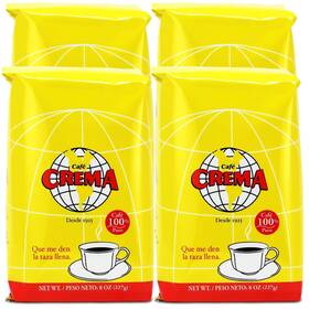 Puerto Rico Coffee Roasters 313044167166 Cafe Crema Medium Roast Ground From 8 Ounce Pack Of 4