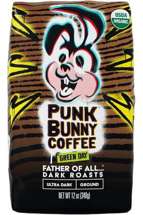102789 Punk Bunny 12 Oz. Father Of All..... Dark Roast Ground Coffee