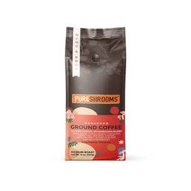 Pureshrooms 685457808036 Organic Mushroom Coffee Blend 340g With 10 Extracts - Chaga Reishi Lions Mane