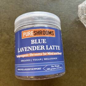 Pureshrooms 685457914829 Blue Lavender Latte