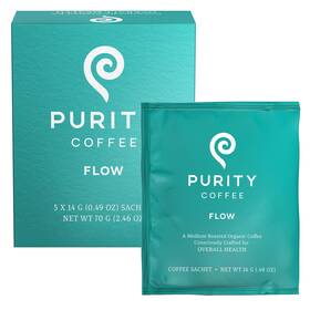 Purity Coffee 850005169079 Medium Roast Organic Arabica 5 Single-serve Packets