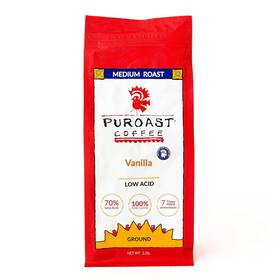 Puroast Coffee 313035580585 Low Acid Flavored Vanilla Ground Medium Roast High A