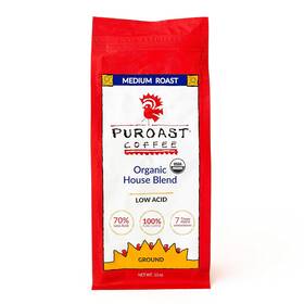 Puroast Coffee 313106555573 Low Acid Ground 12 Oz Organic Medium Roast High Antioxidants Smooth