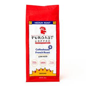 Puroast Coffee 732148120004 Low Acid Ground Coffeehouse French Roast Dark