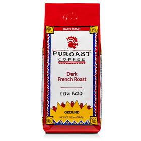 Puroast Coffee 732148352191 Low Acid Dark French Roast Ground 12oz Bag Pack Of 1