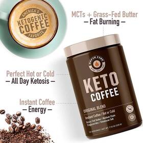 R10148 Rapid Fire Keto Coffee Original Blend Medium Roast Ground 225g