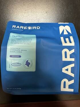 9764411047 Rarebird Px Coffee Medium Roast 12 Oz New