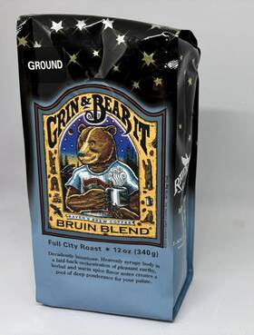 Ravens Brew Coffee Inc 606838100235 Bruin Blend Full City Roast Ground 12 Oz New