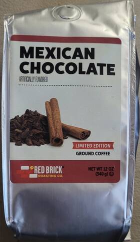 11294888 Red Brick Roasting Coffee Mexican Chocolate Ground 12oz Limited 1bag Aug 2025