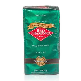 Red Diamond 070242120385 Ground Coffee Decaffeinated Medium Roast 100% Arabica Premium Bea
