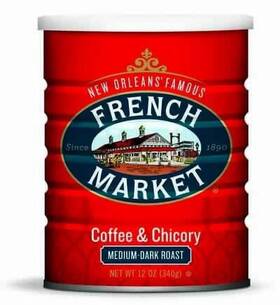 Reily Foods Company 705353398971 French Market Medium-dark Roast Ground Chicory And Coffee 12 Oz Can 2 Pack