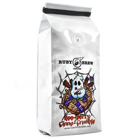 Ruby Brew Coffee 684659142047 Blueberry Cinnamon Ground 16 Oz Bag Medium Roast Booberry