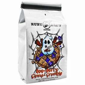 Booberry-8oz-ground Ruby Brew Coffee Blueberry Cinnamon Ground 8 Oz Bag Medium Roast Booberry