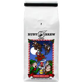 Jinglebelljava-16oz-ground Ruby Brew Coffee Jingle Bell Java Blend 16 Oz Ground Medium Roast