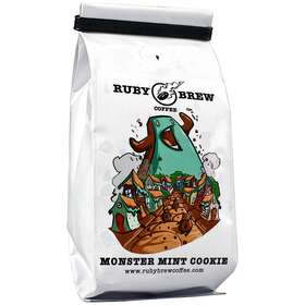 Monstermintcookie-8oz-ground Ruby Brew Monstermintcookie-8oz-ground- Monster Mint Cookie Ground Coffee Blend 8 Oz Medium Roast Specialty