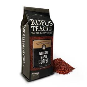 Art13100700 Rufus Teague Whiskey Maple Flavored Ground Coffee Gourmet Fresh Dark Roasted Smok