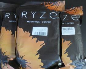 Ryze 858517562128 Mushroom Coffee -3 Bags 30 Servings Each Bag - Exp 07/26