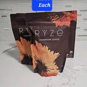 M019650 Ryze Mushroom Coffee Instant Fine Grind Usda Organic Vegan 6.35 Oz 30 Serv