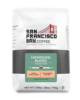 San Francisco Bay 077324880045 Ground Coffee - Hawaiian Blend 28oz Bag Medium Roast