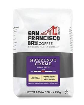 San Francisco Bay 077324880229 Ground Coffee - Hazelnut Cr Me 28oz Bag Flavored Medium Roast