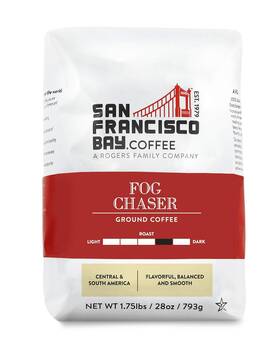 San Francisco Bay 445028726748 Ground Coffee - Fog Chaser 28oz Bag Medium Dark Roast