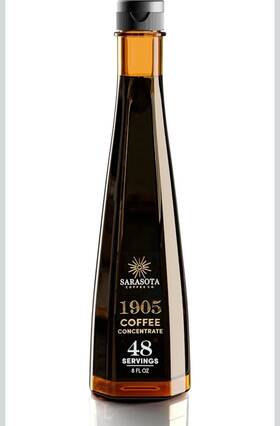1905 Sarasota Coffee Co 711181135466 Concentrate Gourmet Cold Brew 100% Natural And Low Acid 48 Servings