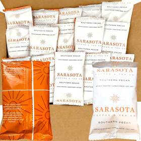 Sarasota Coffee & Tea Co. 760354810655 Packets Southern Pecan Flavored Medium Roast Packs Single Ser