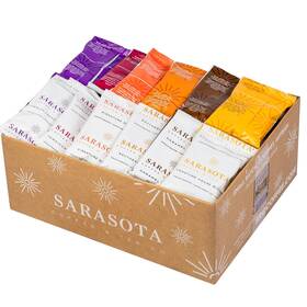 Sarasota Coffee & Tea Co. 769293524050 Packets Sampler Variety Pack Ground 2 Ounce Of 36