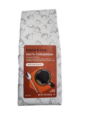 Se Grocers 607880304435 100% Colombia Medium Roast Ground Coffee Net Wt 12 340g