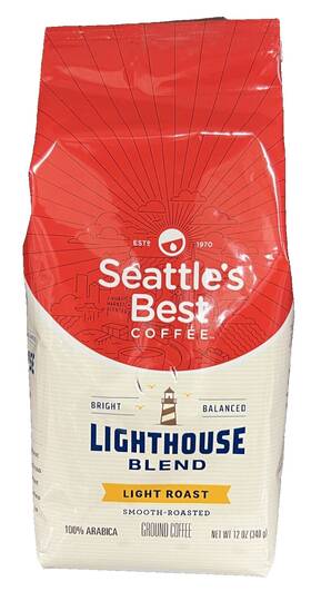 Seattles Best 012919272638 Lighthouse Blend Light Roast Ground Coffee 12 Oz