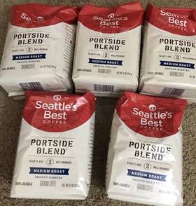 011008569 Seattles Best Coffee 5 Packs Ground Portside Blend Medium Roast 12oz Each