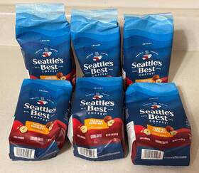 Seattles Best Coffee 012919641281 Toasted Hazelnut Ground 100% Arabica X 6 Bags Flavor Box