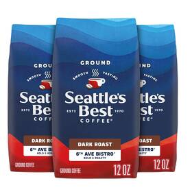 Seattles Best Coffee 445038982943 Seattle S Dark Roast Ground 6th Ave Bistro 100% Arabica 3