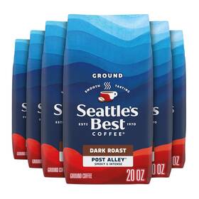 Seattles Best Coffee 705353704826 Seattle S Dark Roast Ground Post Alley 100% Arabica 6 Bag