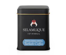 Selamlique Istanbul 699958600510 Turkish Coffee With Gum Mastic 4.40oz Ultra Fine Ground M