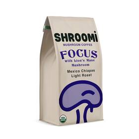 Shroomi 860003324776 Mushroom Coffee Light Roast Mexico Chiapas 12 Oz