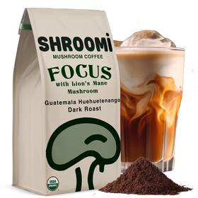 Shroomi 860009695047 Award-winning Mushroom Focus Coffee - 16 000mg 12 Ounce Pack Of 1