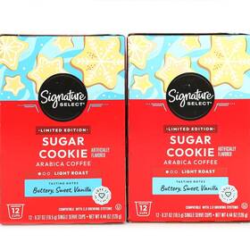 Signature Select 021130362219 Limited Edition Sugar Cookie Coffee Light Roast 2-12 Cups 9/26